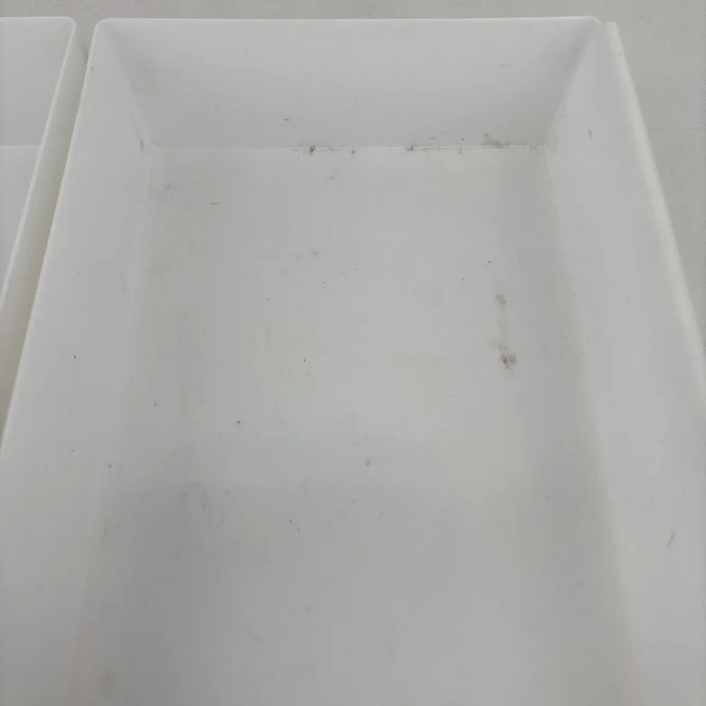 Vintage Rubbermaid White Interlocking Drawer‎ Storage Organizer 9x6x2 JBI 2916